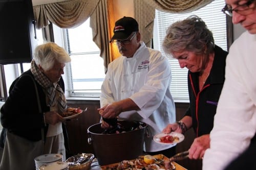 ACL's Corporate Executive Chef Tom Leonard paid a brief visit to Queen of the Mississippi during the Oct. 10-17 Upper Mississippi voyage -- and conducted a cooking demo for guests.