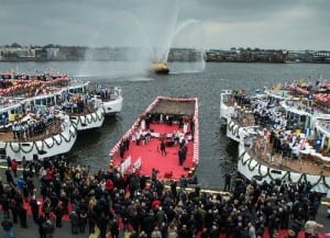 The March 2013 christening ceremony- Image courtesy of Viking River Cruises
